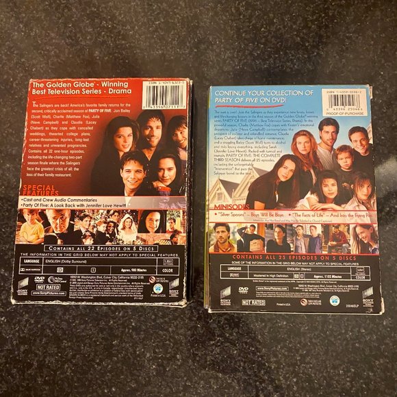 Party of Five DVD's Seasons 2 & 3 - Picture 2 of 5